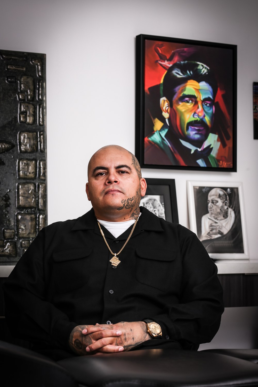 Fernie Andrade, owner of Manifest Studio in El Monte, California